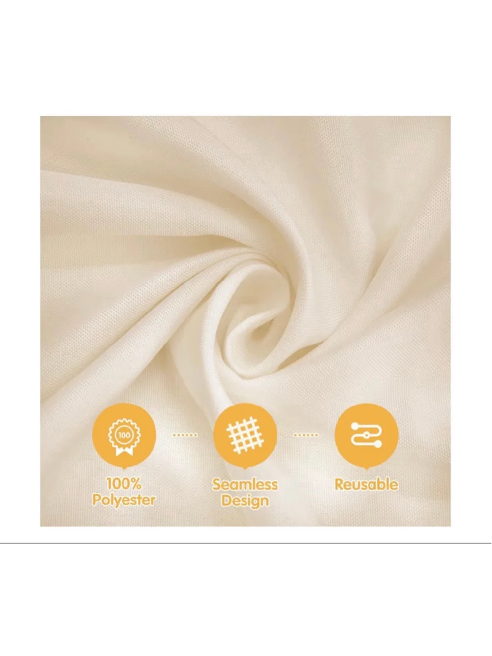 Classic Cream Tablecloth - Home Dining Table Linen